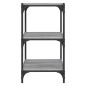 vidaXL Estantería contrachapada y acero gris Sonoma 40x33x70,5 cm vidaXL Estantería contrachapada y acero gris Sonoma 40x33x70,5 cm