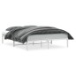 vidaXL Estructura de cama de metal blanca 160x200 cm vidaXL Estructura de cama de metal blanca 160x200 cm