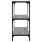 vidaXL Estantería contrachapada y acero gris Sonoma 40x33x70,5 cm vidaXL Estantería contrachapada y acero gris Sonoma 40x33x70,5 cm