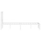 vidaXL Estructura de cama de metal con cabecero blanca 120x200 cm vidaXL Estructura de cama de metal con cabecero blanca 120x200 cm