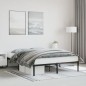 vidaXL Estructura de cama de metal negro 150x200 cm vidaXL Estructura de cama de metal negro 150x200 cm