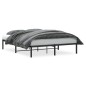 vidaXL Estructura de cama de metal negro 150x200 cm vidaXL Estructura de cama de metal negro 150x200 cm