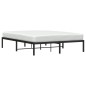 vidaXL Estructura de cama de metal negro 150x200 cm vidaXL Estructura de cama de metal negro 150x200 cm