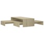 vidaXL Mesa centro apilable contrachapada roble Sonoma 100x100x26,5 cm vidaXL Mesa centro apilable contrachapada roble Sonoma 100x100x26,5 cm