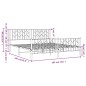 vidaXL Estructura cama metal con cabecero y estribo blanco 180x200 cm vidaXL Estructura cama metal con cabecero y estribo blanco 180x200 cm