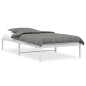 vidaXL Estructura de cama de metal blanca 107x203 cm vidaXL Estructura de cama de metal blanca 107x203 cm