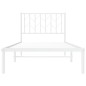 vidaXL Estructura de cama de metal con cabecero blanco 90x190 cm vidaXL Estructura de cama de metal con cabecero blanco 90x190 cm