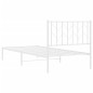 vidaXL Estructura de cama de metal con cabecero blanco 90x190 cm vidaXL Estructura de cama de metal con cabecero blanco 90x190 cm