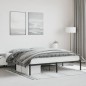 vidaXL Estructura de cama de metal negro 183x213 cm vidaXL Estructura de cama de metal negro 183x213 cm