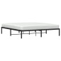 vidaXL Estructura de cama de metal negro 183x213 cm vidaXL Estructura de cama de metal negro 183x213 cm