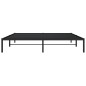 vidaXL Estructura de cama de metal negro 183x213 cm vidaXL Estructura de cama de metal negro 183x213 cm