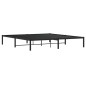 vidaXL Estructura de cama de metal negro 183x213 cm vidaXL Estructura de cama de metal negro 183x213 cm