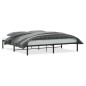 vidaXL Estructura de cama de metal negro 200x200 cm vidaXL Estructura de cama de metal negro 200x200 cm
