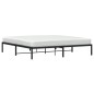 vidaXL Estructura de cama de metal negro 200x200 cm vidaXL Estructura de cama de metal negro 200x200 cm