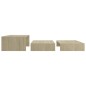 vidaXL Mesa centro apilable contrachapada roble Sonoma 100x100x26,5 cm vidaXL Mesa centro apilable contrachapada roble Sonoma 100x100x26,5 cm