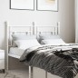 vidaXL Cabecero de metal blanco 120 cm vidaXL Cabecero de metal blanco 120 cm