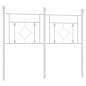 vidaXL Cabecero de metal blanco 120 cm vidaXL Cabecero de metal blanco 120 cm