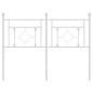 vidaXL Cabecero de metal blanco 120 cm vidaXL Cabecero de metal blanco 120 cm