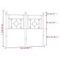 vidaXL Cabecero de metal blanco 120 cm vidaXL Cabecero de metal blanco 120 cm