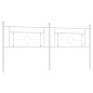 vidaXL Cabecero de metal blanco 193 cm vidaXL Cabecero de metal blanco 193 cm