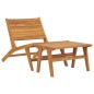 vidaXL Silla de jardín con reposapiés de madera maciza de teca vidaXL Silla de jardín con reposapiés de madera maciza de teca