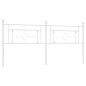 vidaXL Cabecero de metal blanco 193 cm vidaXL Cabecero de metal blanco 193 cm