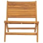 vidaXL Silla de jardín con reposapiés de madera maciza de teca vidaXL Silla de jardín con reposapiés de madera maciza de teca
