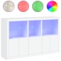 vidaXL Aparador con luces LED blanco 162x37x100 cm vidaXL Aparador con luces LED blanco 162x37x100 cm