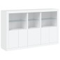 vidaXL Aparador con luces LED blanco 162x37x100 cm vidaXL Aparador con luces LED blanco 162x37x100 cm