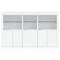 vidaXL Aparador con luces LED blanco 162x37x100 cm vidaXL Aparador con luces LED blanco 162x37x100 cm