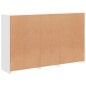 vidaXL Aparador con luces LED blanco 162x37x100 cm vidaXL Aparador con luces LED blanco 162x37x100 cm