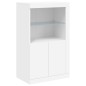vidaXL Aparador con luces LED blanco 162x37x100 cm vidaXL Aparador con luces LED blanco 162x37x100 cm