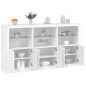 vidaXL Aparador con luces LED blanco 181,5x37x100 cm vidaXL Aparador con luces LED blanco 181,5x37x100 cm
