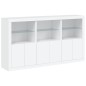 vidaXL Aparador con luces LED blanco 181,5x37x100 cm vidaXL Aparador con luces LED blanco 181,5x37x100 cm