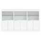 vidaXL Aparador con luces LED blanco 181,5x37x100 cm vidaXL Aparador con luces LED blanco 181,5x37x100 cm