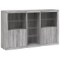 vidaXL Aparador con luces LED gris Sonoma 162x37x100 cm vidaXL Aparador con luces LED gris Sonoma 162x37x100 cm