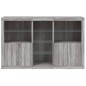 vidaXL Aparador con luces LED gris Sonoma 162x37x100 cm vidaXL Aparador con luces LED gris Sonoma 162x37x100 cm