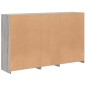 vidaXL Aparador con luces LED gris Sonoma 162x37x100 cm vidaXL Aparador con luces LED gris Sonoma 162x37x100 cm