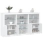 vidaXL Aparador con luces LED blanco 181,5x37x100 cm vidaXL Aparador con luces LED blanco 181,5x37x100 cm