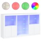 vidaXL Aparador con luces LED blanco 181,5x37x100 cm vidaXL Aparador con luces LED blanco 181,5x37x100 cm