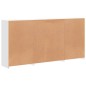 vidaXL Aparador con luces LED blanco 202x37x100 cm vidaXL Aparador con luces LED blanco 202x37x100 cm