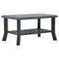 vidaXL Mesa de centro de plástico gris antracita 90x60x46 cm vidaXL Mesa de centro de plástico gris antracita 90x60x46 cm