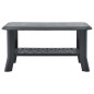 vidaXL Mesa de centro de plástico gris antracita 90x60x46 cm vidaXL Mesa de centro de plástico gris antracita 90x60x46 cm
