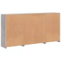 vidaXL Aparador con luces LED gris Sonoma 202x37x100 cm vidaXL Aparador con luces LED gris Sonoma 202x37x100 cm