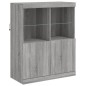 vidaXL Aparador con luces LED gris Sonoma 202x37x100 cm vidaXL Aparador con luces LED gris Sonoma 202x37x100 cm