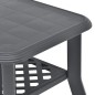 vidaXL Mesa de centro de plástico gris antracita 90x60x46 cm vidaXL Mesa de centro de plástico gris antracita 90x60x46 cm