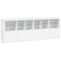 vidaXL Aparador con luces LED blanco 283x37x100 cm vidaXL Aparador con luces LED blanco 283x37x100 cm