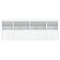 vidaXL Aparador con luces LED blanco 283x37x100 cm vidaXL Aparador con luces LED blanco 283x37x100 cm