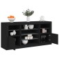 vidaXL Aparador con luces LED negro 142,5x37x67 cm vidaXL Aparador con luces LED negro 142,5x37x67 cm