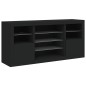 vidaXL Aparador con luces LED negro 142,5x37x67 cm vidaXL Aparador con luces LED negro 142,5x37x67 cm